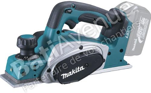 Makita DKP180Z Akku-Hobel (18,0 V, 82 mm, ohne Akku/ohne Ladegerät), Blau, Silber 1er Pack ohne Lade