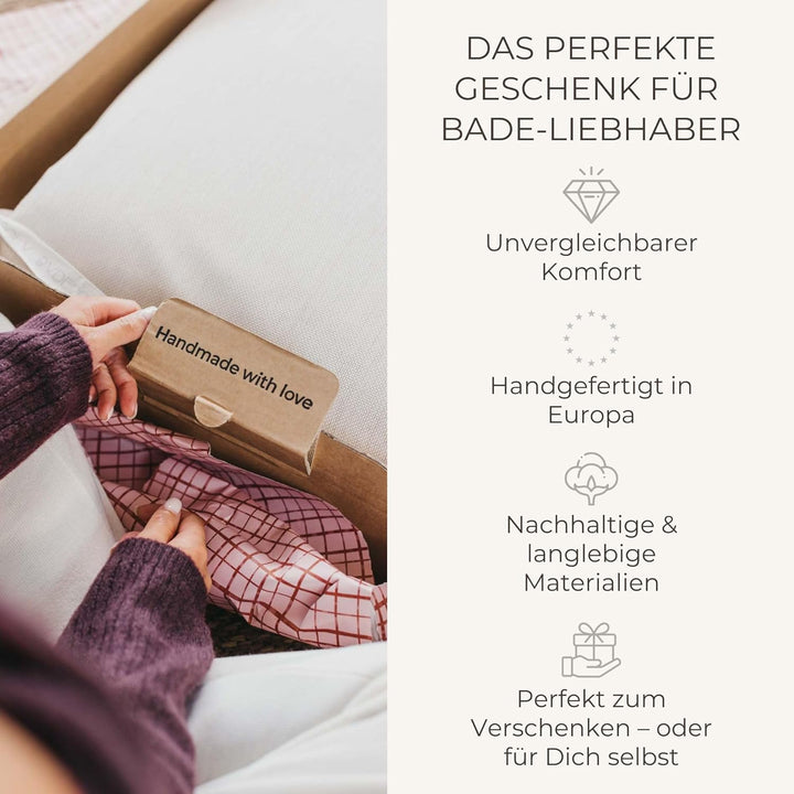 BADESOFA® Badewannen-Kissen M | Premium-Qualität | Bequemes Wannen-Kissen | Made in EU | Badewanne-K