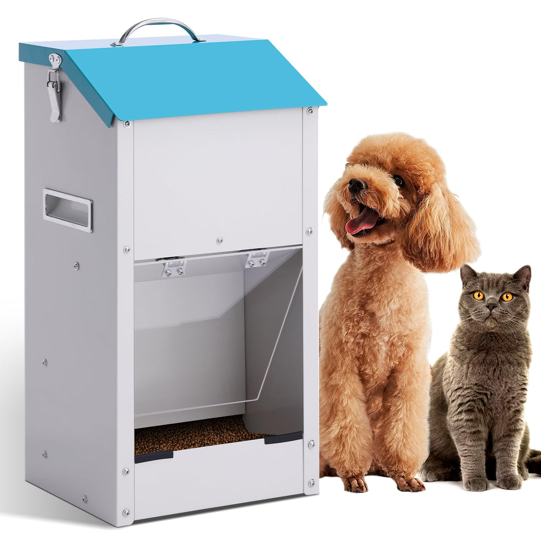 15lbs Futterautomat für Hunde und Katzen Automatischer Hundefutterautomat Hundefutterspender für Hau