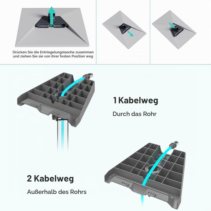 Starlink V3 Halterung, Starlink V3 lange Wandhalterung, Starlink V3 Dachhalterung, vertikales Starli