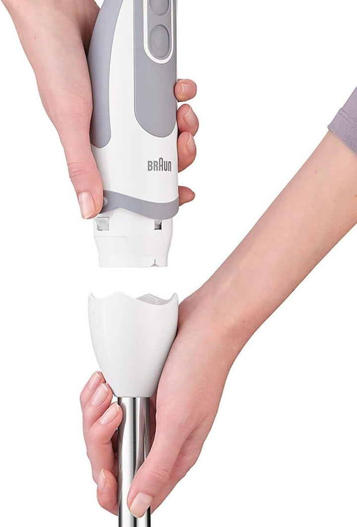 Motorgruppe für Braun Multiquick und Minipimer MR 6500, Weiss / Grau
