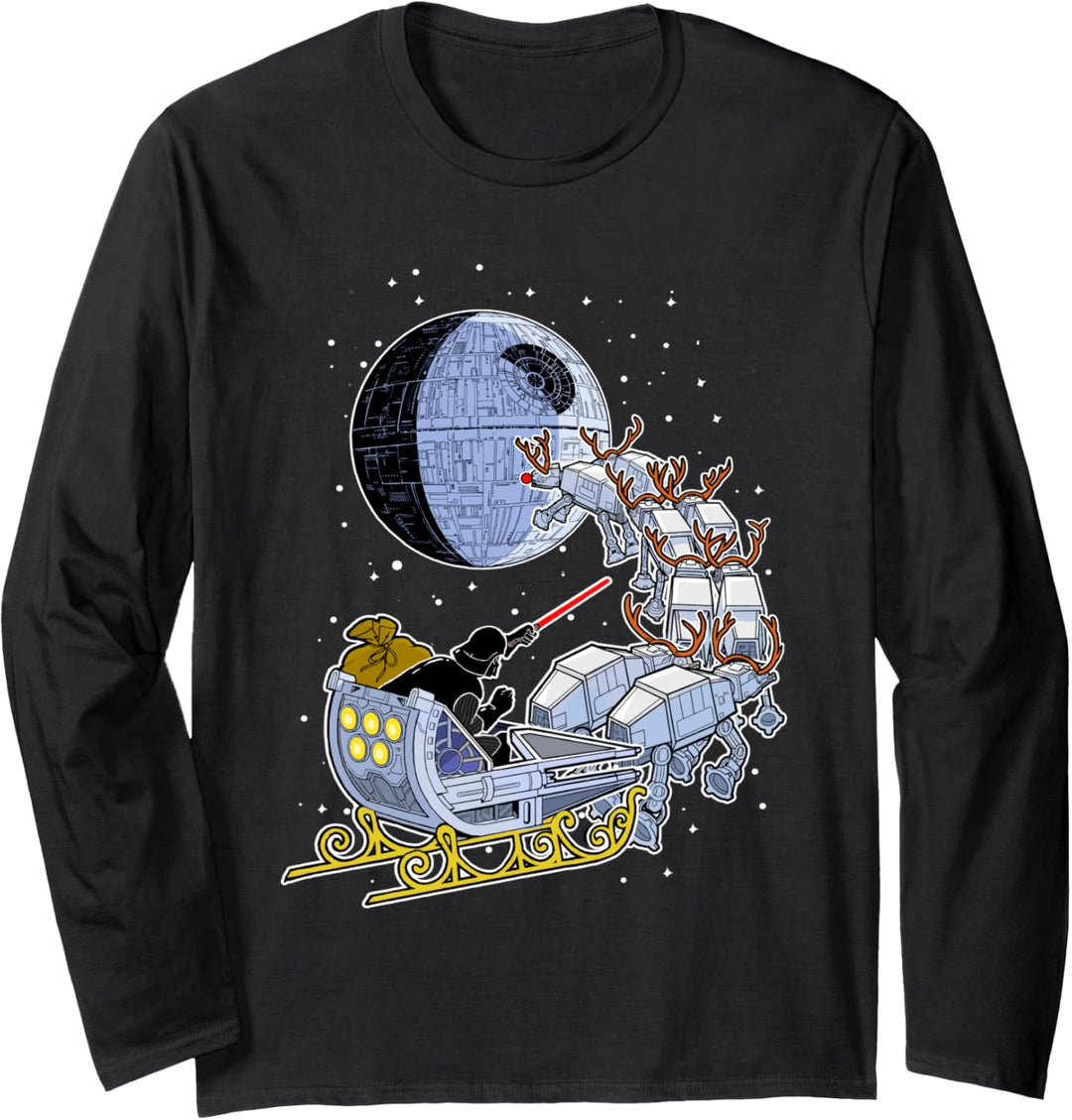 Star Wars Vader Sleigh Away Langarmshirt