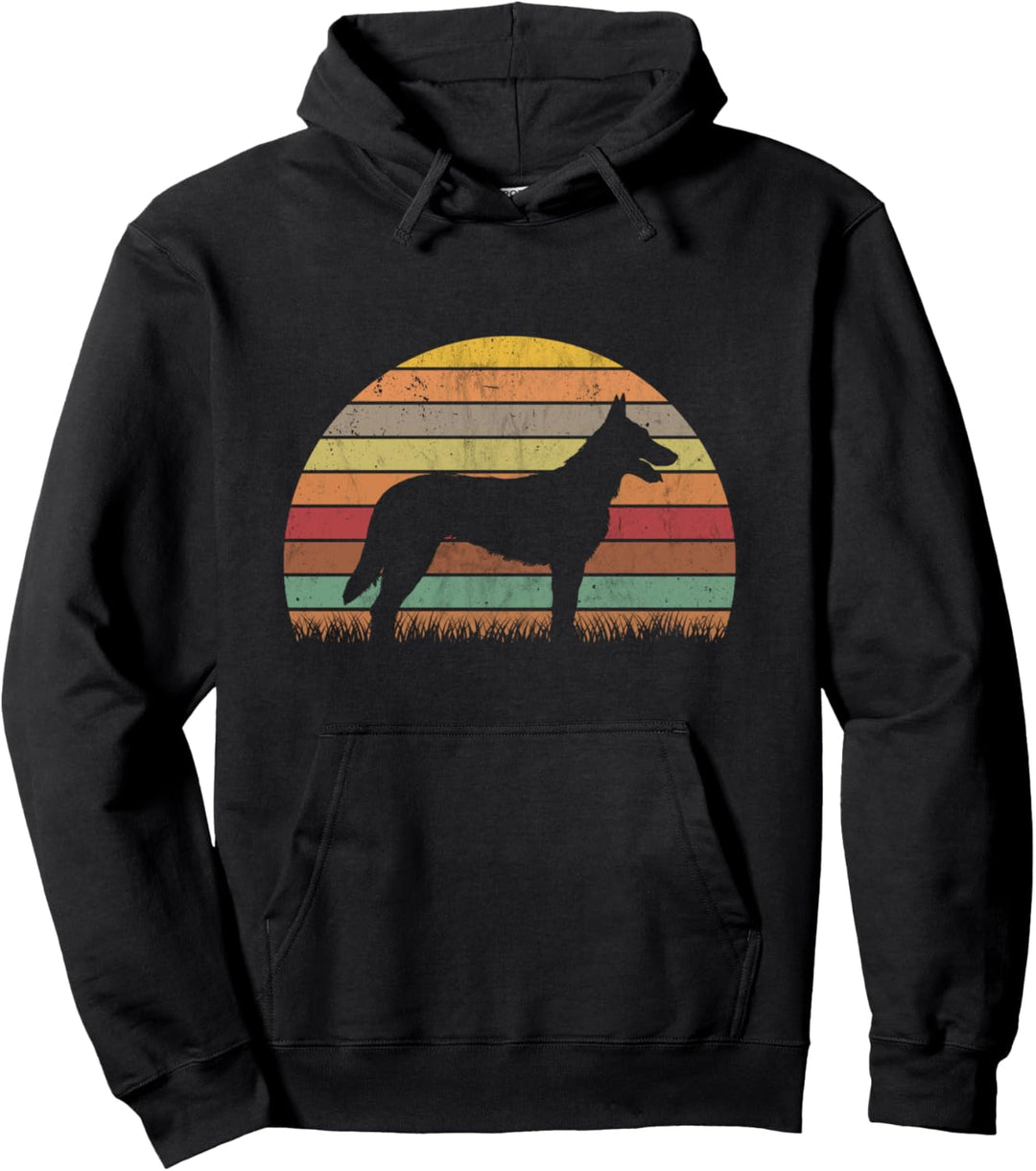 Hollandse Herder Vintage Holländischer Schäferhund Retro Pullover Hoodie