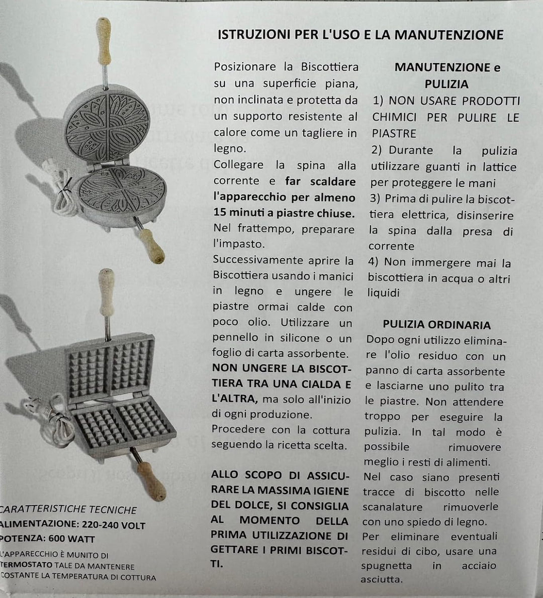 CBE Haushaltsgeräte 8050300 CR Ferratelle Elektrische Keksdose rund, 600 Watt,