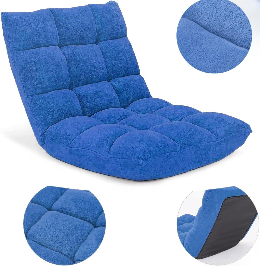 LIFEZEAL Bodenstuhl gepolstert, Bodensessel Bodensofa mit Verstellbarer Rückenlehne, Meditationsstuh