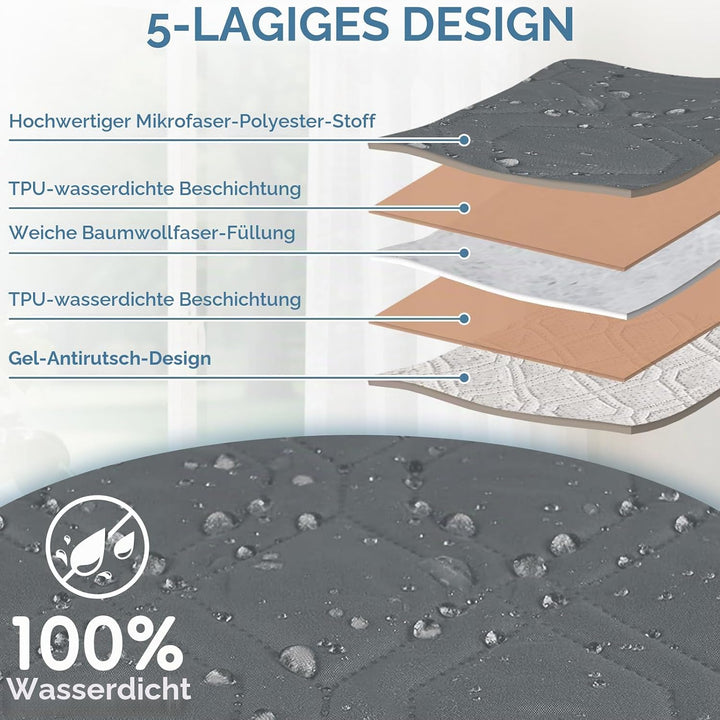 aolceth Sesselschoner für Fernsehsessel, 100% Wasserdicht Sesselbezug für Relaxsessel, Anti-Rutsch A
