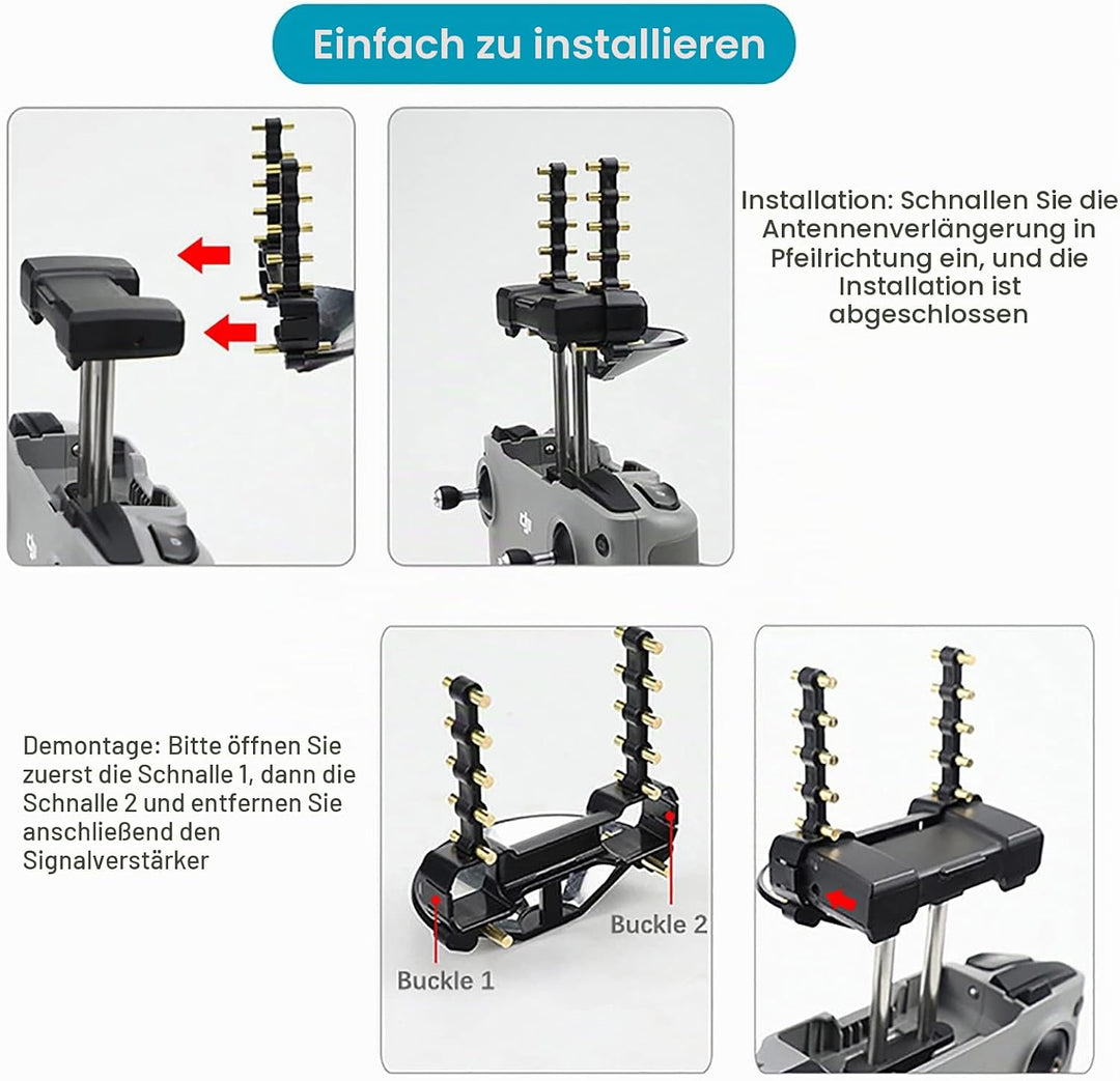 Drohnenantennen-Extender Yagi-UDA 5,8 GHz Signalverstärker, kompatibel mit DJI Air 2S/Mini 2/Mini 3