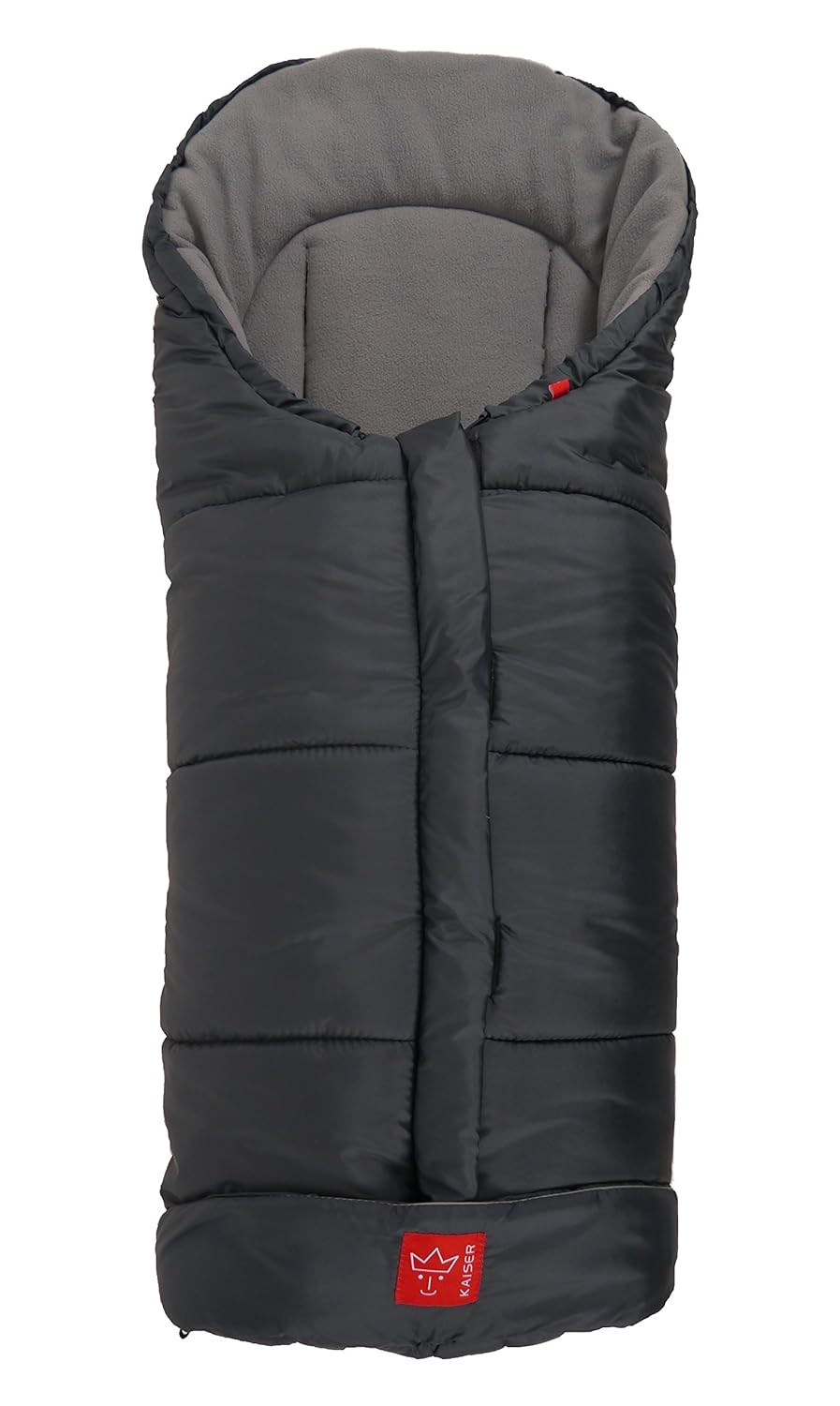 Kaiser Iglu Thermo Fleece Fusssack, anthrazit hellgrau, 1 Stück (1er Pack), Anthrazit Hellgrau