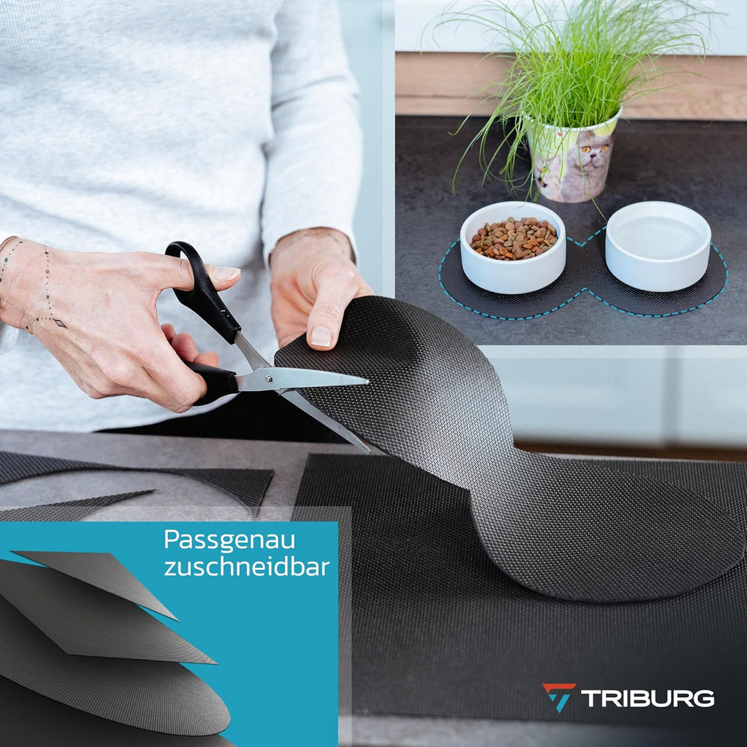 TRIBURG Universal Anti Rutsch Schmutzmatte 120x100cm Zuschneidbar und Wasserdicht - Kofferraummatte