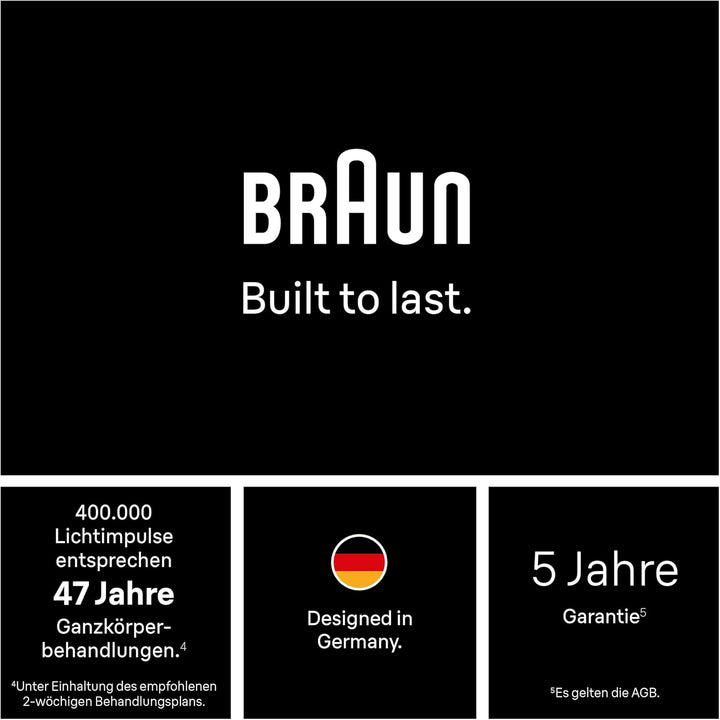 Braun Smart IPL Geräte Haarentfernung Skin i·expert 7 — Dauerhafte Laser Haarentfernung für Zuhause,