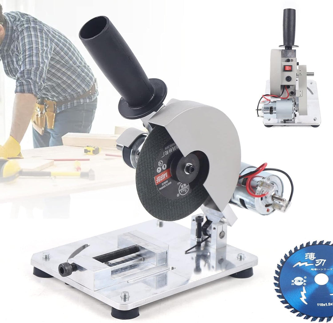 Mini Schneidemaschine TischkreissäGe TrennsäGe Einstellbarer KappsäGe GehrungssäGen Holz Metall Trag