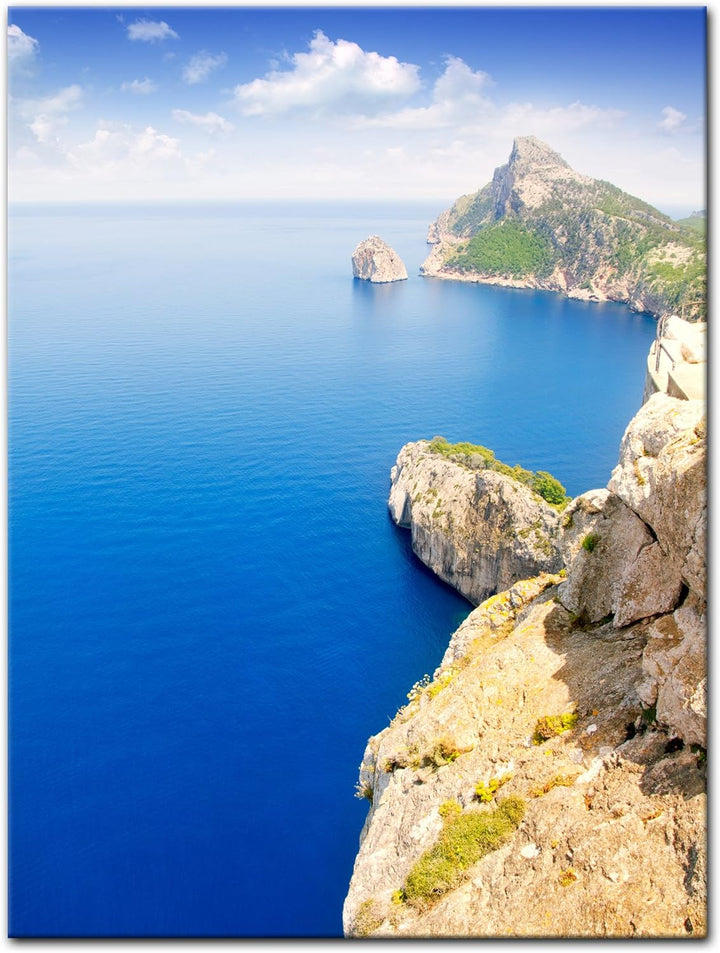 Bilderdepot24 Bild auf Leinwand | Cap Formentor - Mallorca in 50x60 cm als Wandbild | Wand-deko Deko