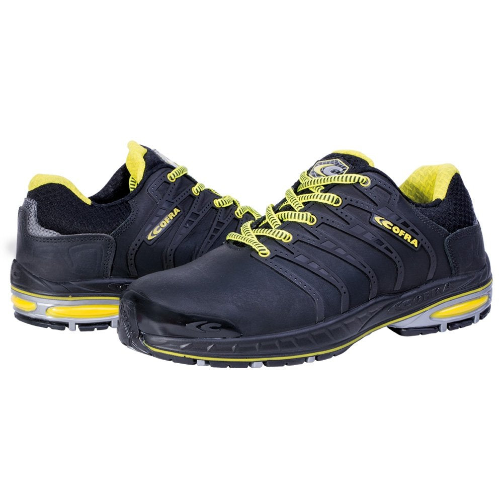 Cofra 19030-000.W39 FOTOFINISH S3 SRC Sicherheitsschuhe, Schwarz/Gelb, Grösse 39 39 EU, 39 EU