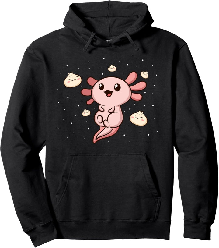 Kawaii Axolotl Mochi Pullover Hoodie
