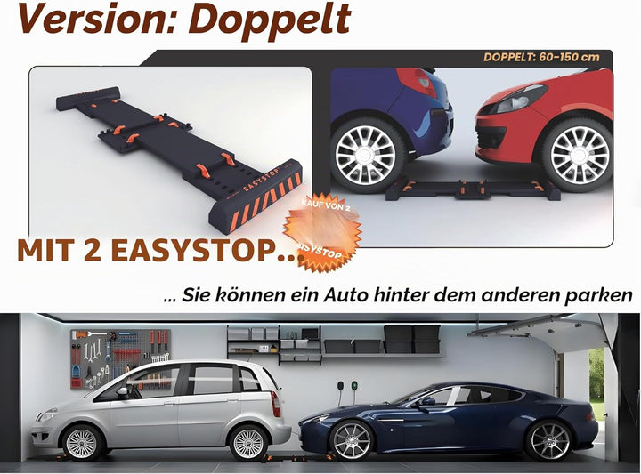 EASYSTOP - Radstopper - Die Einparkhilfe - Verstellbar -