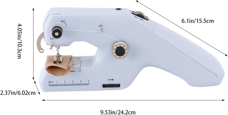 Handnähmaschine Schnell Nähende Elektrische Nähmaschine mit Doppeleinfädelung Tragbare Elektrische M