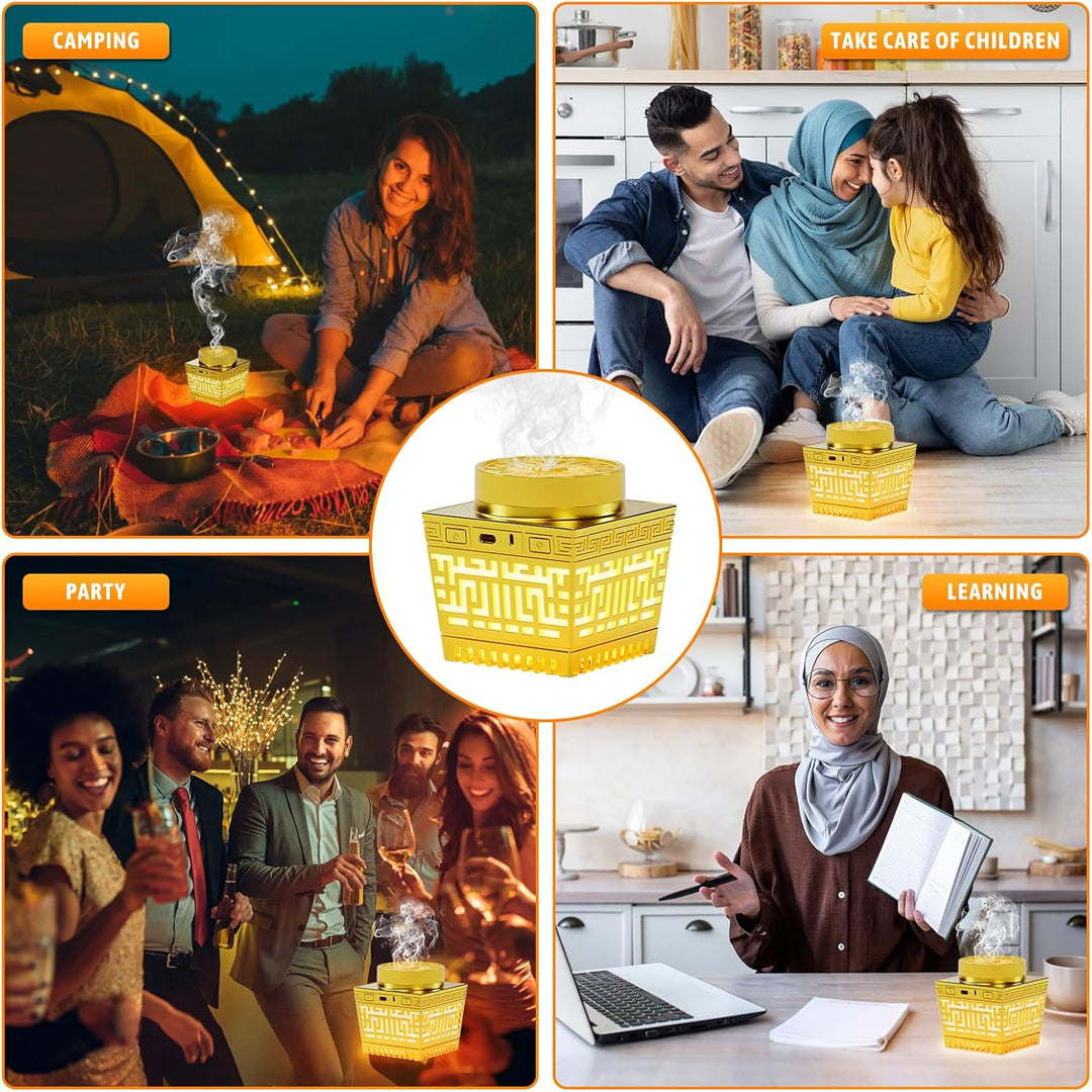 Bakhoor Weihrauchbrenner mit Quran, Ferngesteuerter Lautsprecher Und App, Azan Bluetooth-Lautspreche