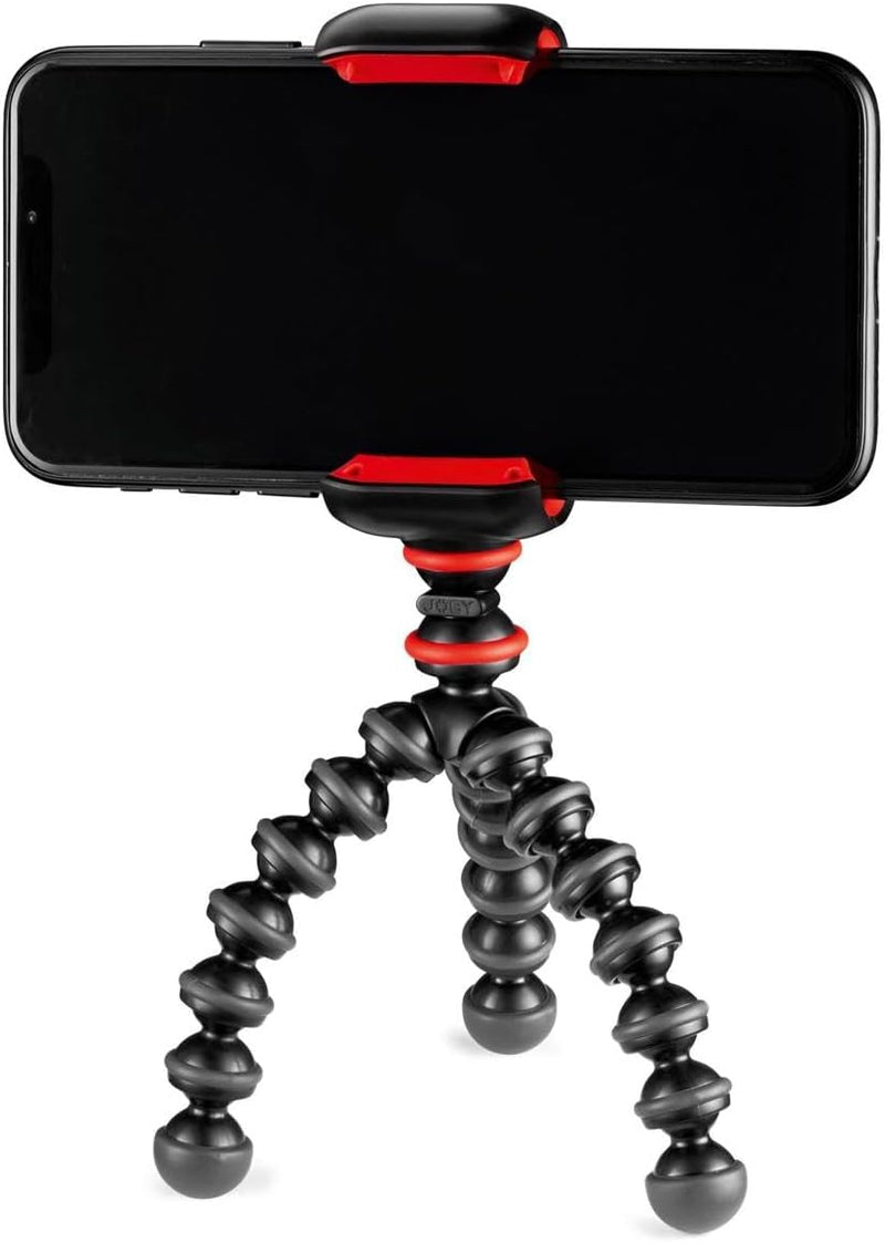 JOBY GorillaPod Starter Kit, Vielseitiges Flexibles Mini-Stativ mit Universeller Smartphone-Klemme,