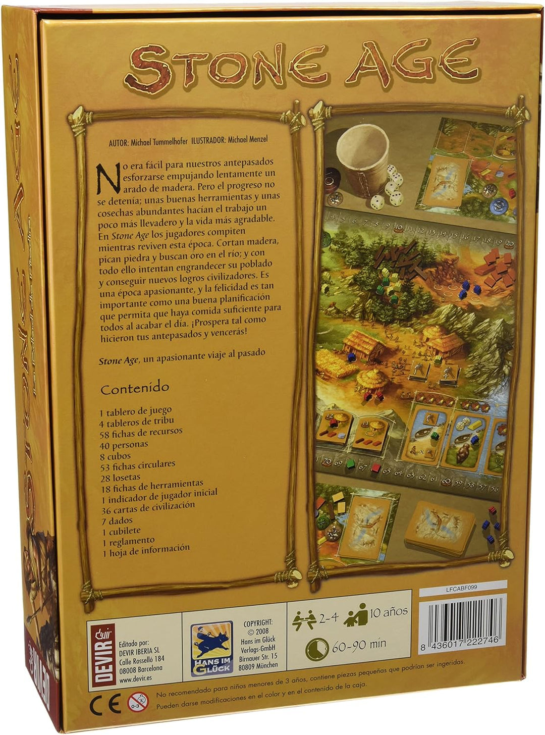 Devir Stone Age, Brettspiel (spanische Version) (222746)
