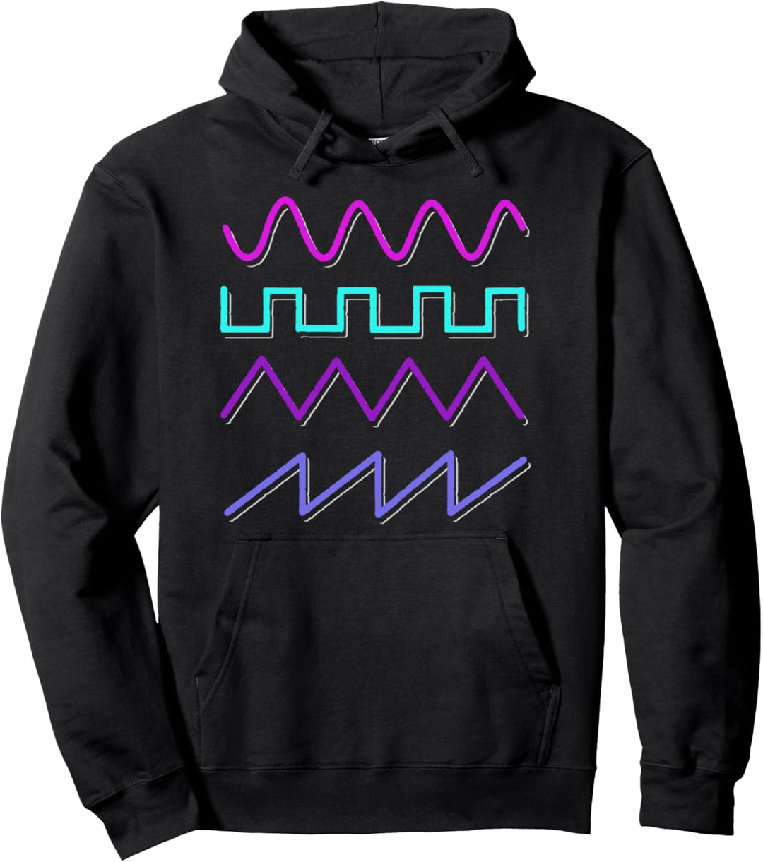 Synthesizer Waveform Synth Rave Analog Music Pullover Hoodie
