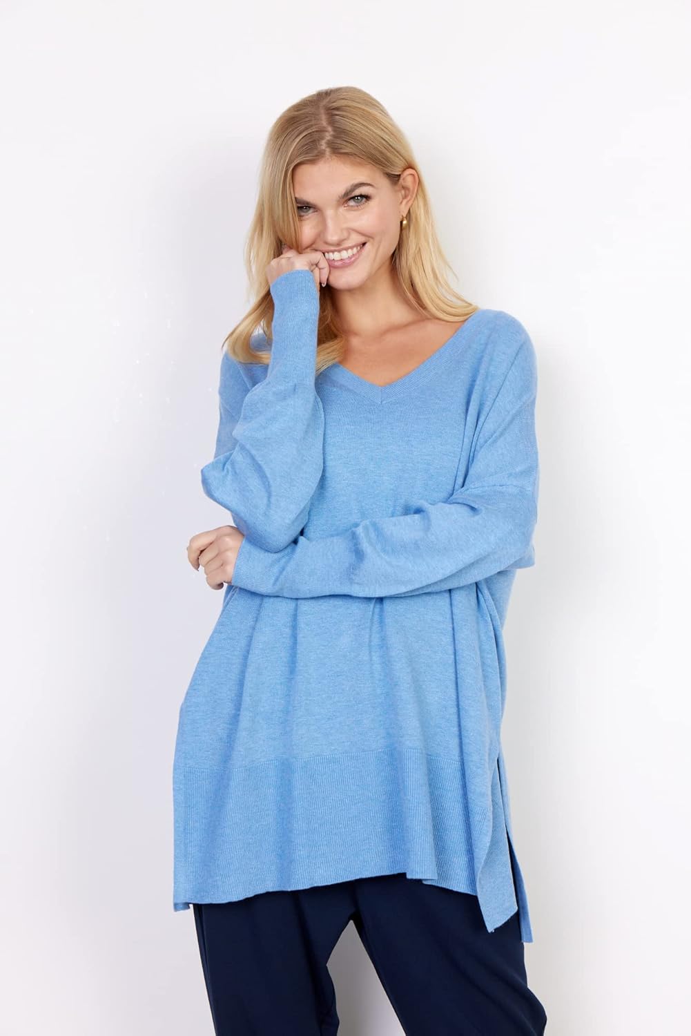 SOYACONCEPT Damen SC-Dollie 728 Pullover, Hellblau Melan