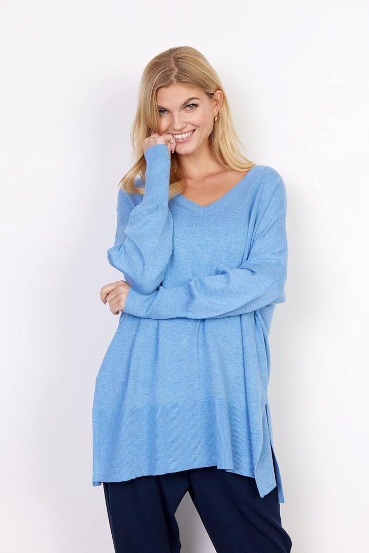 SOYACONCEPT Damen SC-Dollie 728 Pullover, Hellblau Melan