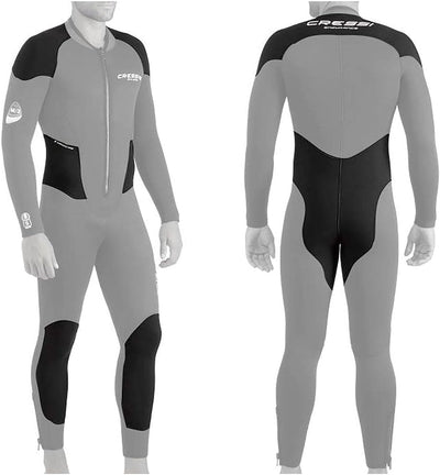 Cressi Endurance Man Monopiece Wetsuit 5mm - Herren Overall Tauchanzug Aus 5mm Neopren Für Taucher U