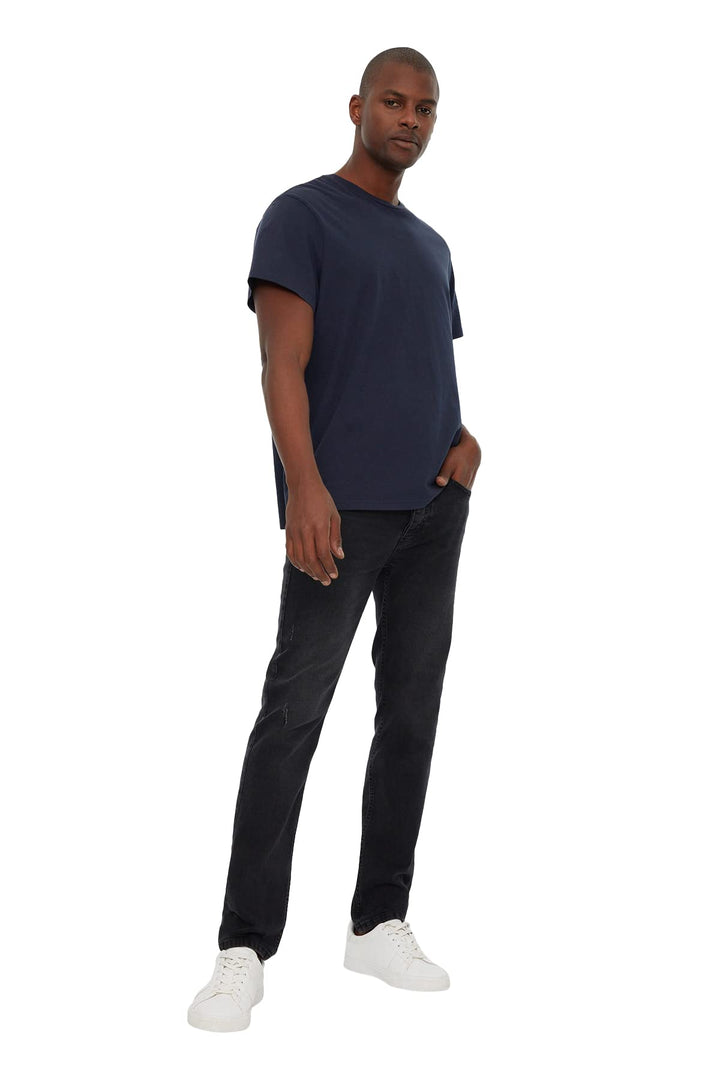 TRENDYOL Herren Schwarze Männliche Dünne Neue Jeans 32 Schwarz, 32 Schwarz