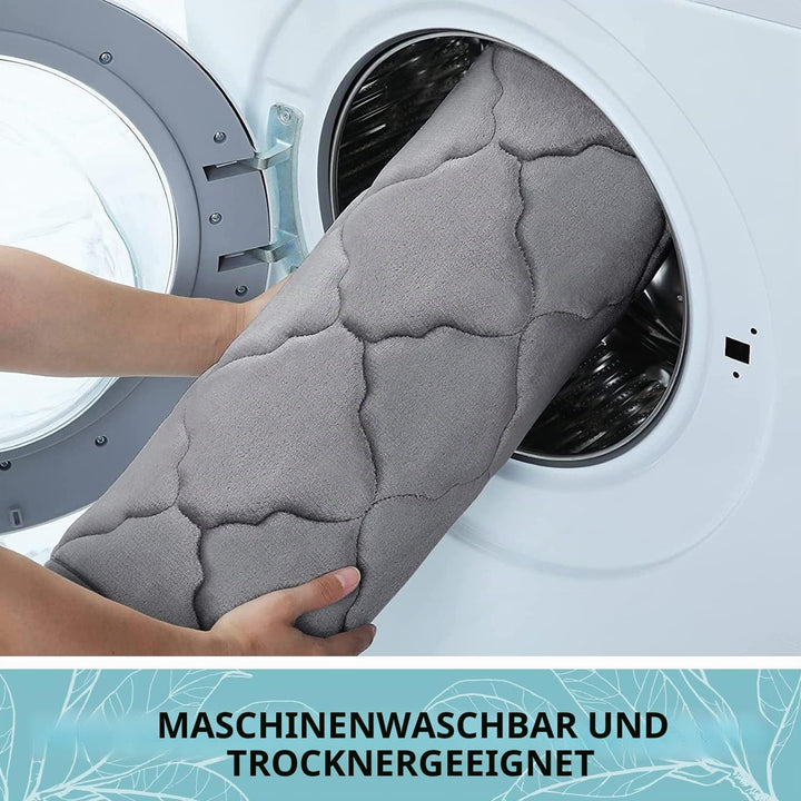 Homaxy Memory Foam Badezimmerteppich rutschfest Badematte Weich Badteppich Saugfähige Badvorleger Wa