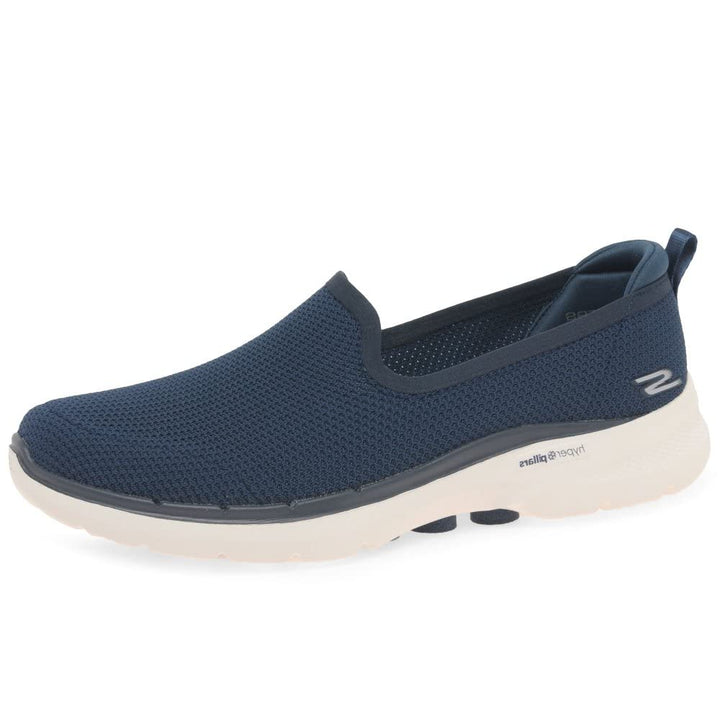 Skechers Performance Women's Damen Go Walk 6 - Clear VirtueSneaker 37 EU Navy, 37 EU Navy