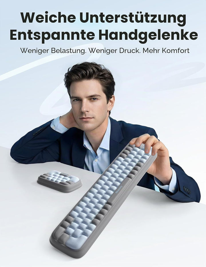 MEATANTY Hautfreundliche Handgelenkauflage Tastatur Handballenauflage [Memory-Schaum] [Atmungsaktiv]