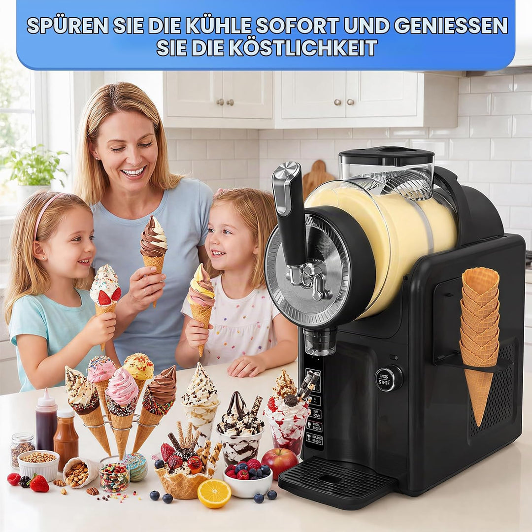 Slush Maschine,slushie maschine 2L Softeismaschine,Slushie Maschine für Zuhause,Maschine mit LED-Dis