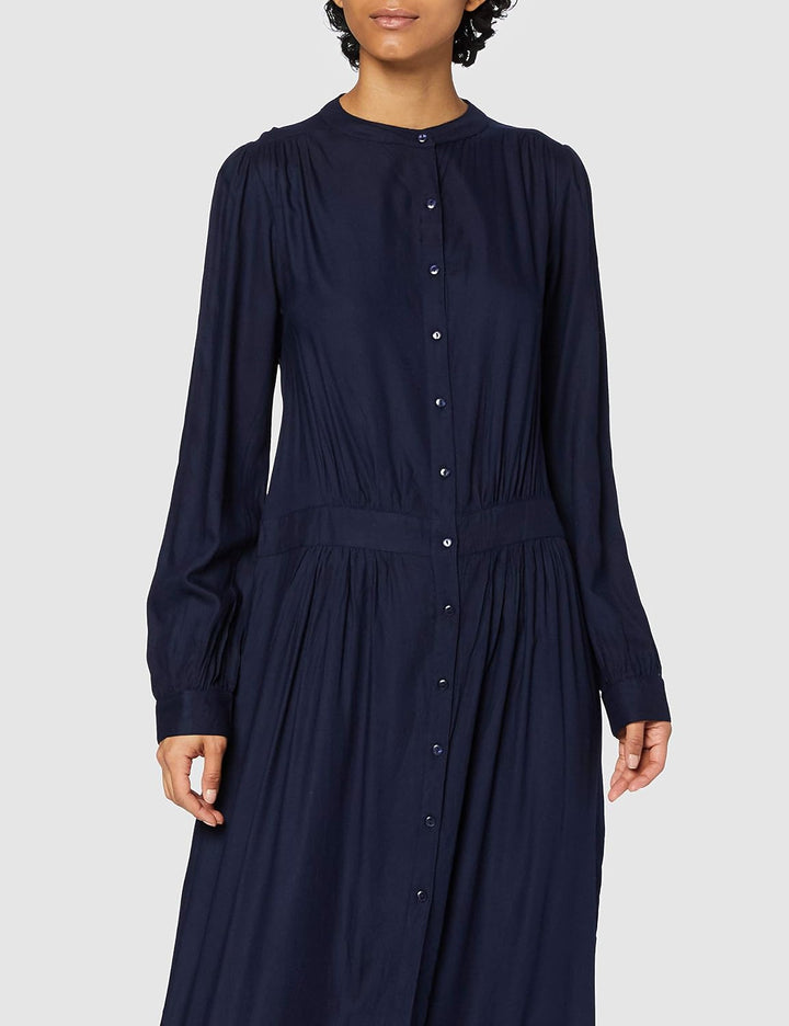 SPARKZ COPENHAGEN Damen Tara Long Dress Kleid S Blau (Navy 780), S Blau (Navy 780)