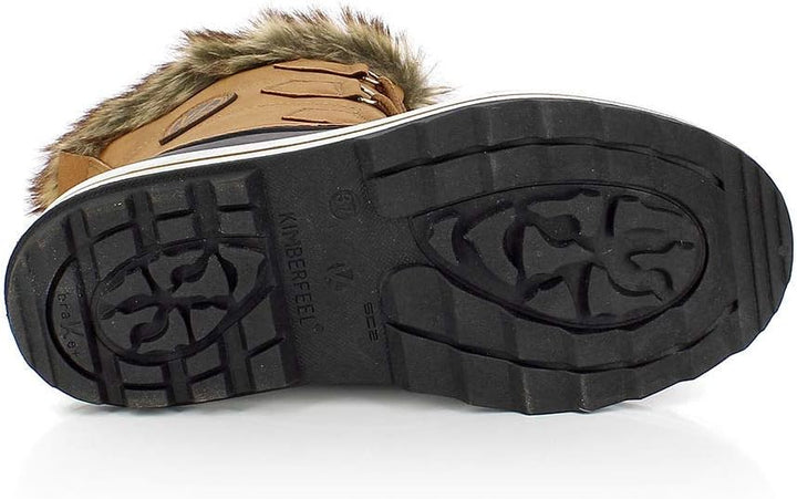 KIMBERFEEL Unisex Kinder Nanda Schneestiefel 30 EU Beige, 30 EU Beige
