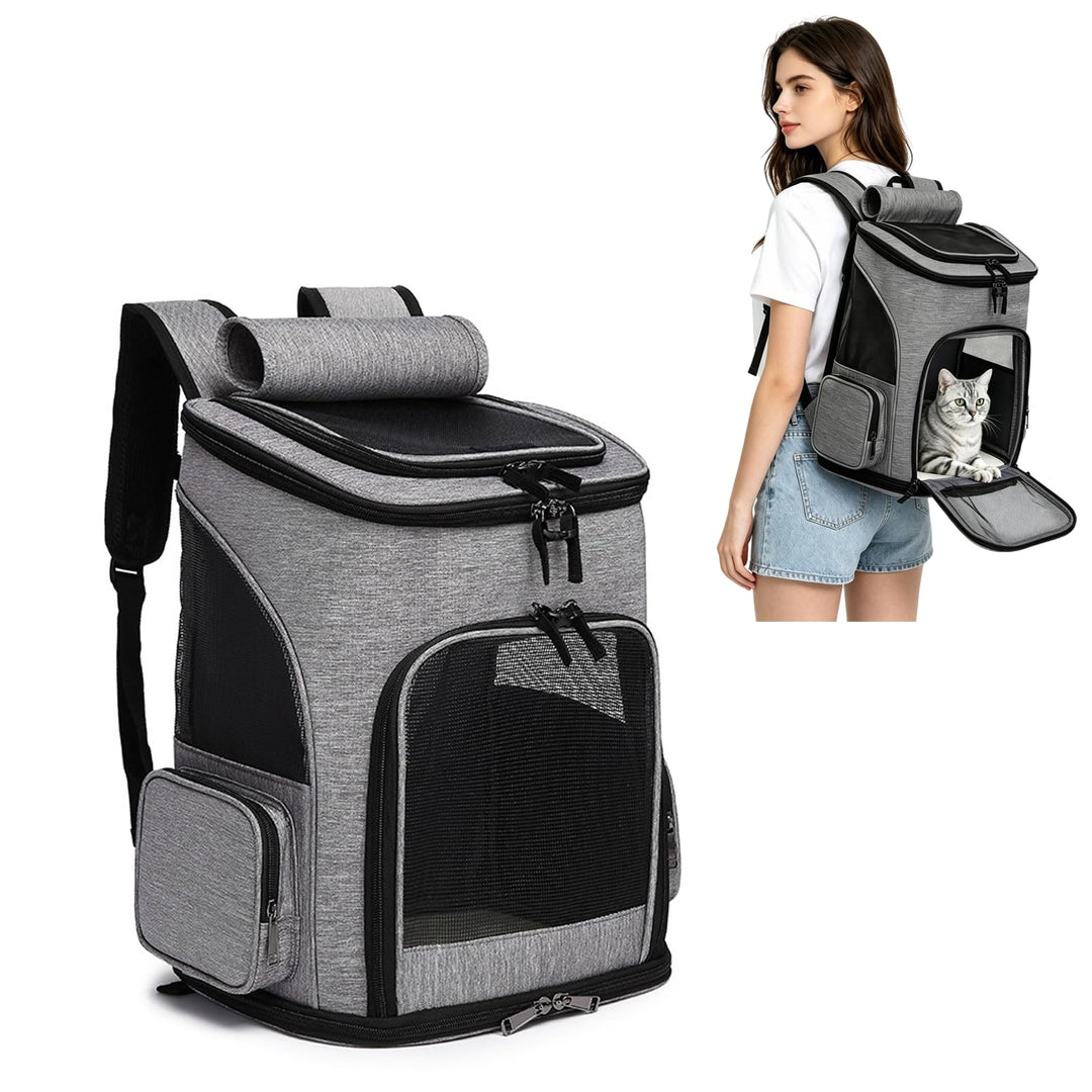 PETCUTE Hundetragetasche Katzenrucksack Haustier Rucksack Atmungsaktiv Wanderrucksack für Kleine Hun