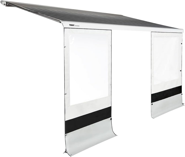 Thule Rain Blocker G2 Vorderwand 2,00m Markise Windschutz Wohnwagen Regenschutz Wand Seitenteil grau