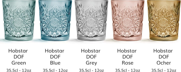 Libbey »Hobstar« Trinkglas Inhalt:6 x 0,35 Liter, rose Rosa, Rosa