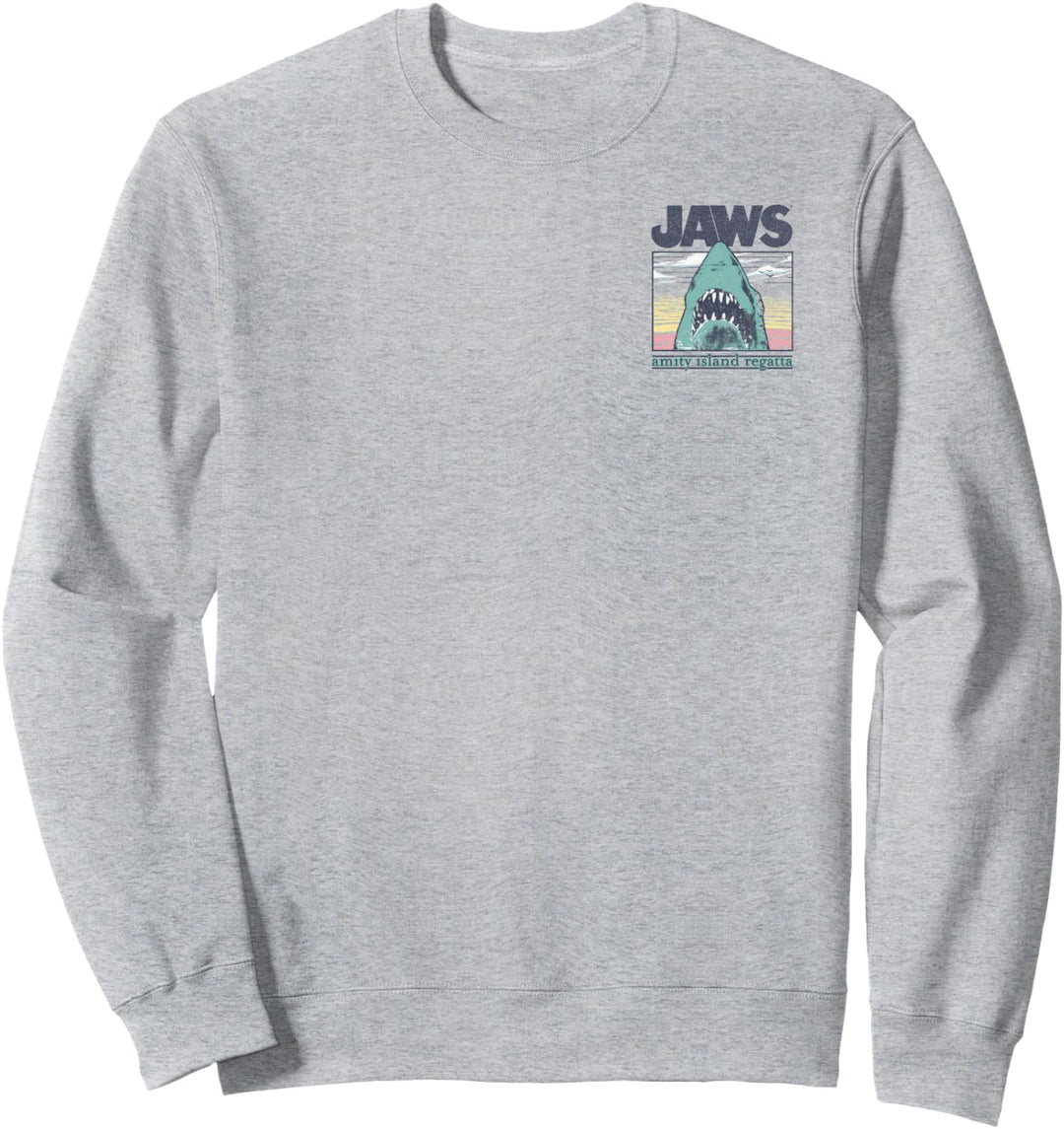 Jaws Amity Island Regatta Chest Back Boat Sweatshirt