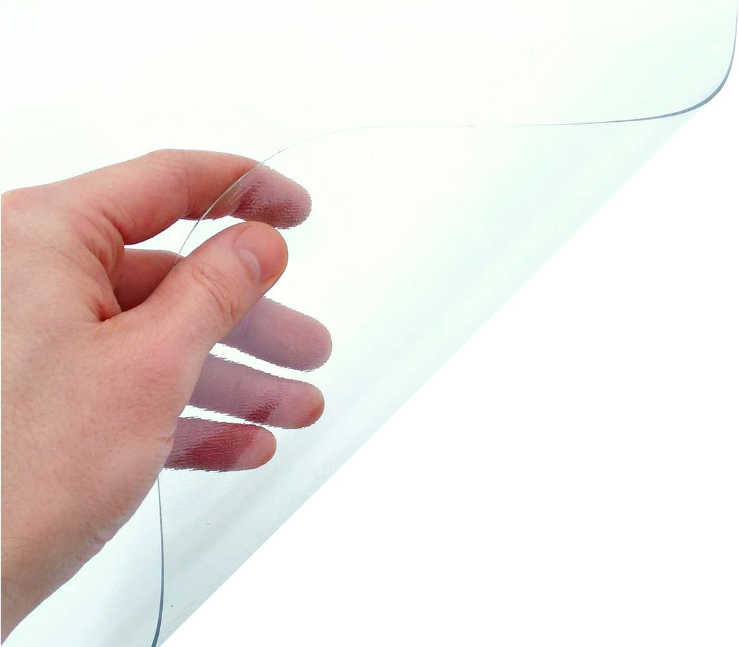 etm PVC-Bodenschutzmatte für harte Böden | mehrere Grösse Möglichkeiten | transparent, Transparent 1