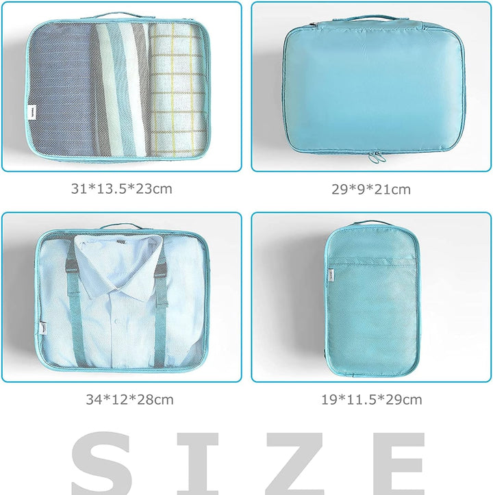 BillyBath Organizer set, Packing Cubes Kleidertaschen Schuhbeutel Reiseorganizer Packwürfel Kosmetik