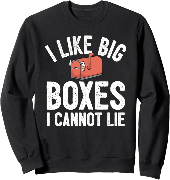 Lustiger Postbote Briefträger Post I Grosser Briefkasten Sweatshirt