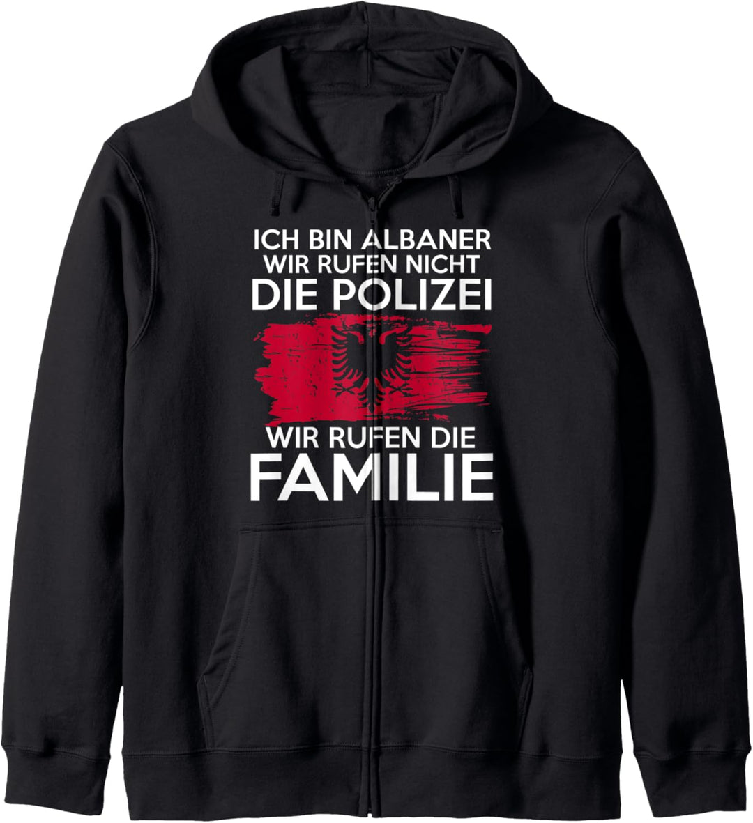 Albanische Familie Albanien Albaner Kapuzenjacke