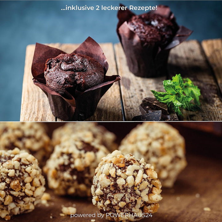 POWERHAUS24 Cup Cake Dose Merry Christmas, Keksdose, Muffindose, Aufbewahrung, Blechdose Vol. 1,5l i