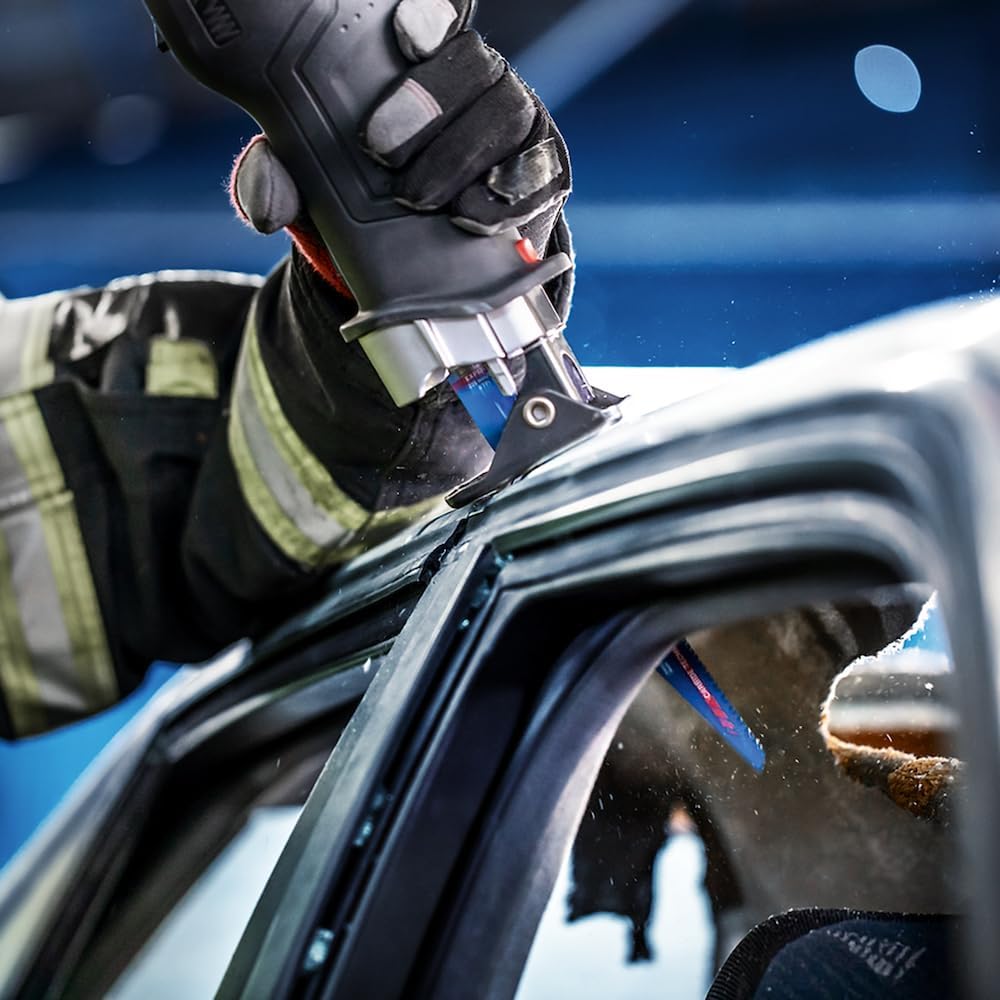 Bosch Professional 10x Expert ‘Vehicle Rescue’ S 1157 CHM Säbelsägeblatt (für Glas, Zäher Stahl, Län
