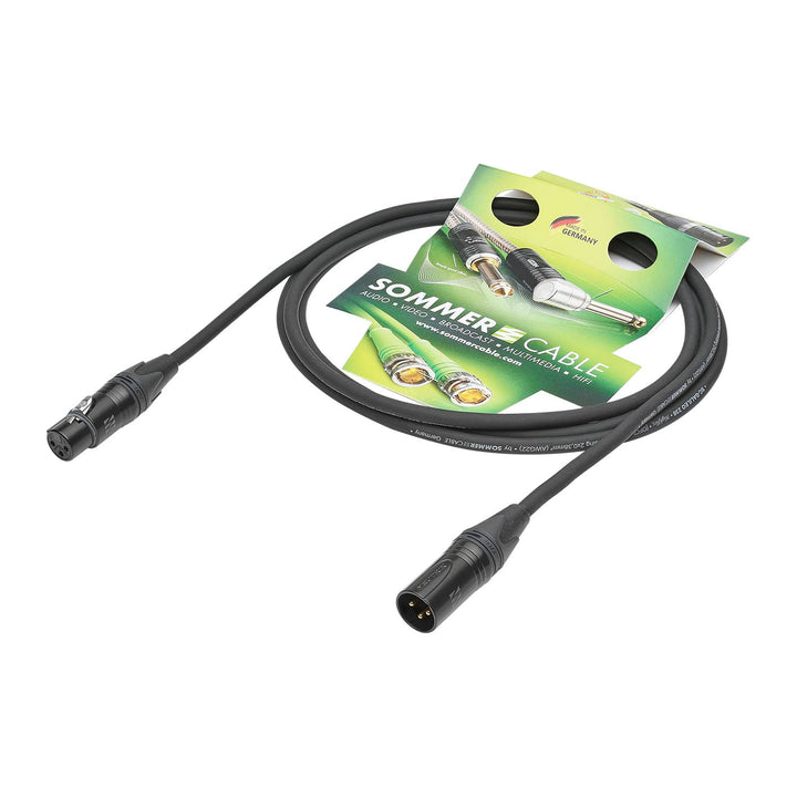 Sommer Cable 1m Mikrofonkabel SC-Galileo 238, 2 x 0,38 mm² - NEUTRIK® 3pol XLR Stecker m/w - GAU2-01