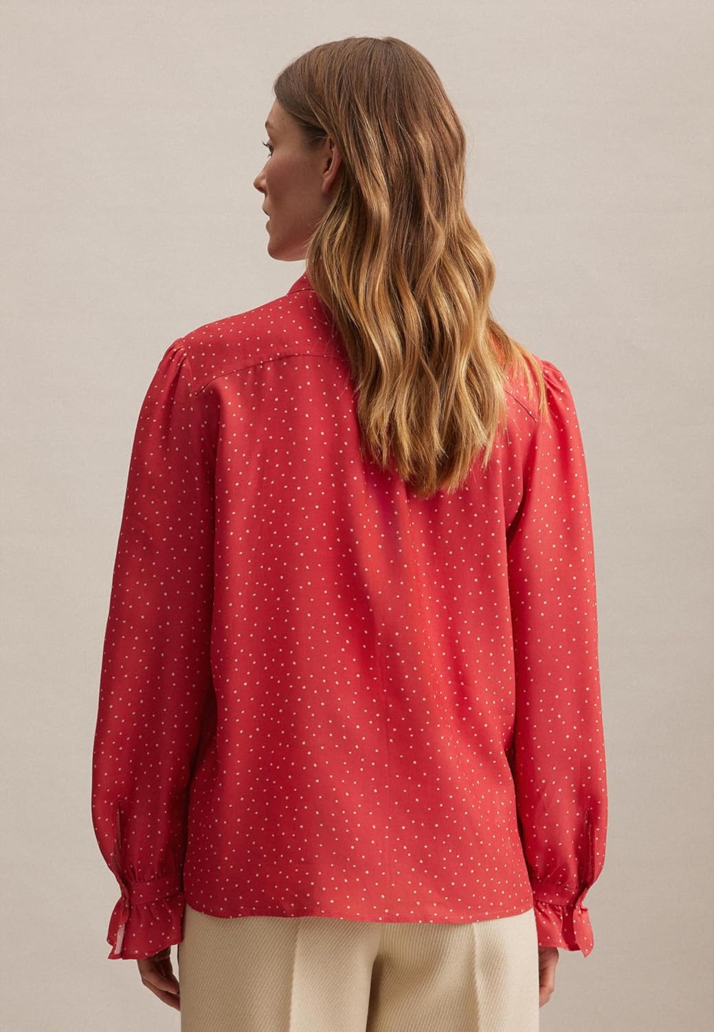 Seidensticker Damen Regular Fit Langarm Bluse 34 Koralle, 34 Koralle