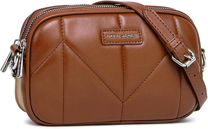 David Jones - Dämen Kleine Umhängetasche - Frau Mini Handtasche PU Leder - Handy Tasche Multi Tasche