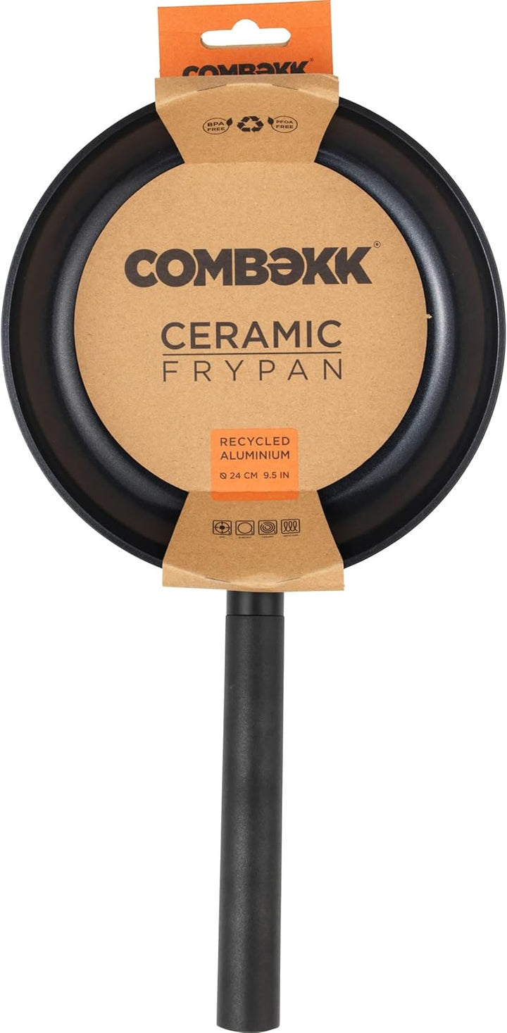Combekk 211124.02 Bratpfanne aus recyceltem Aluminium, antihaftbeschichtet, für Induktionsherde geei