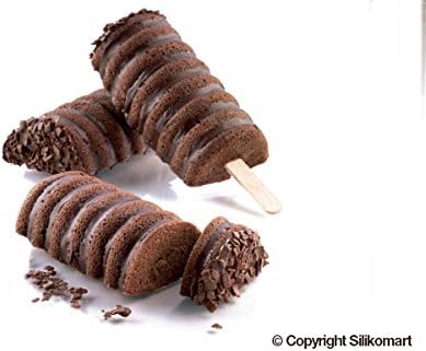 Eiscreme-Set, spiralförmig.