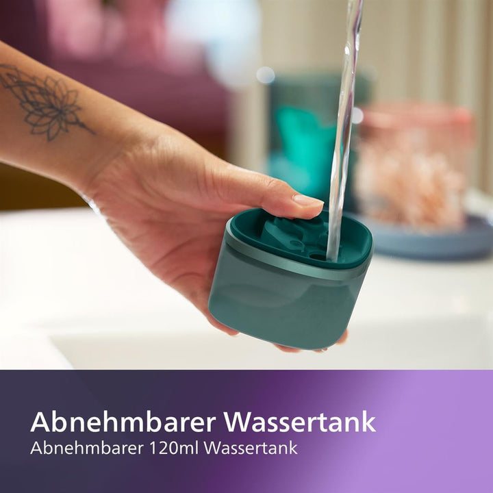 Philips 3000-Serie Tragbarer Dampfglätter - 1000 W, 20 g/min Dampfdruck, Abnehmbarer 120-ml-Wasserta